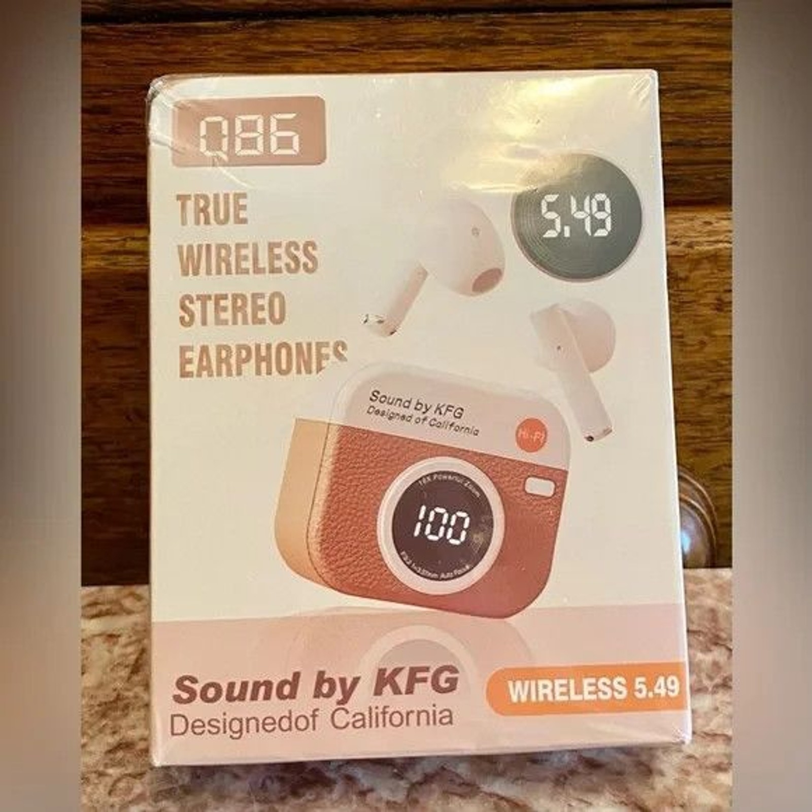 KFG Q86 Bluetooth 5.4 Wireless Stereo Headphones LED Digital Display IOS/Android