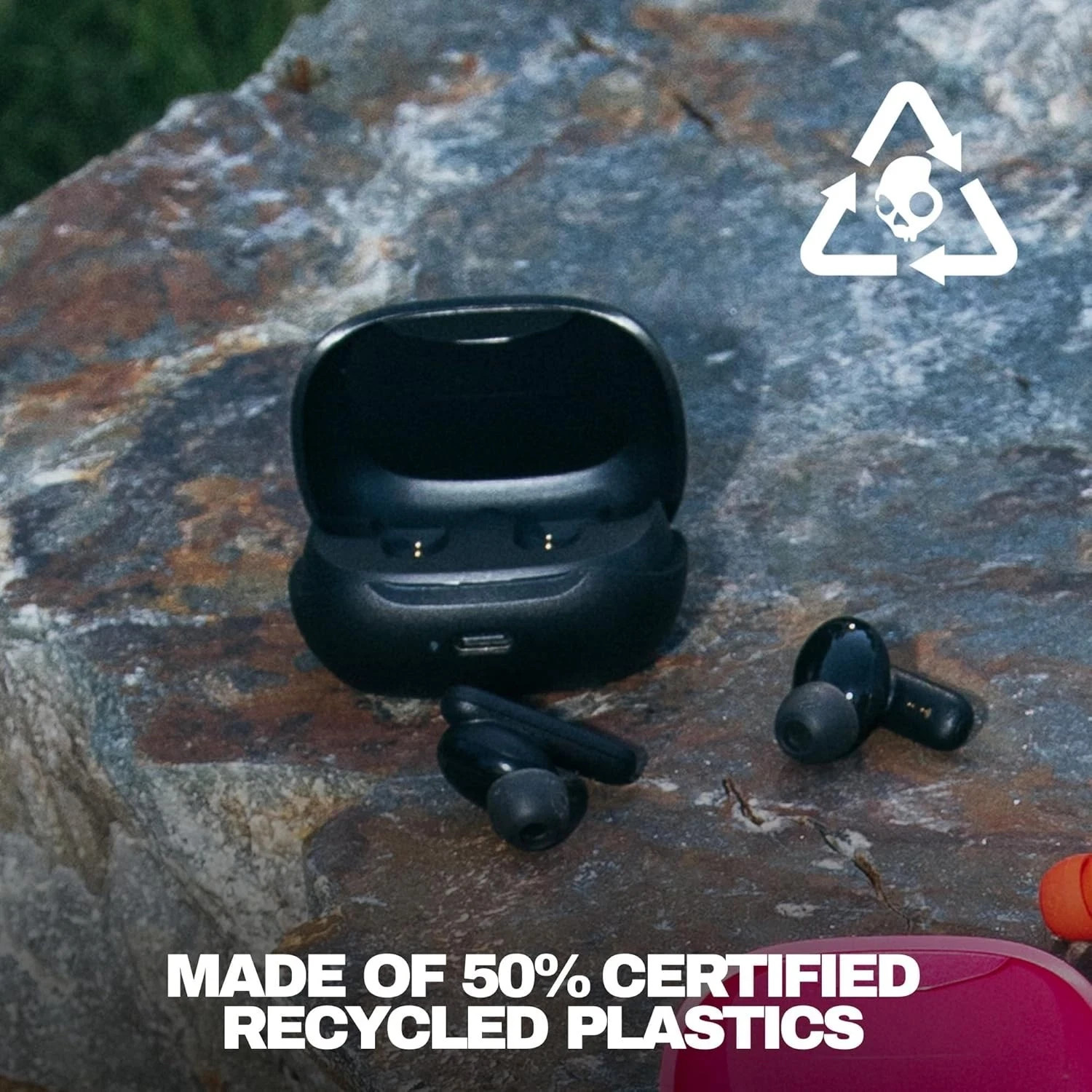 Skullcandy Smokin’ Buds Wireless Earbuds Black Noise Isolating Sweat Resistant