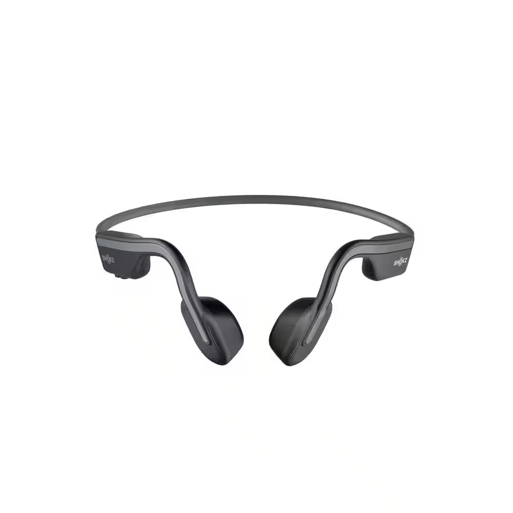 Openmove Bone-Conduction Open-Ear Lifestyle Headphones with Microphones in Gray