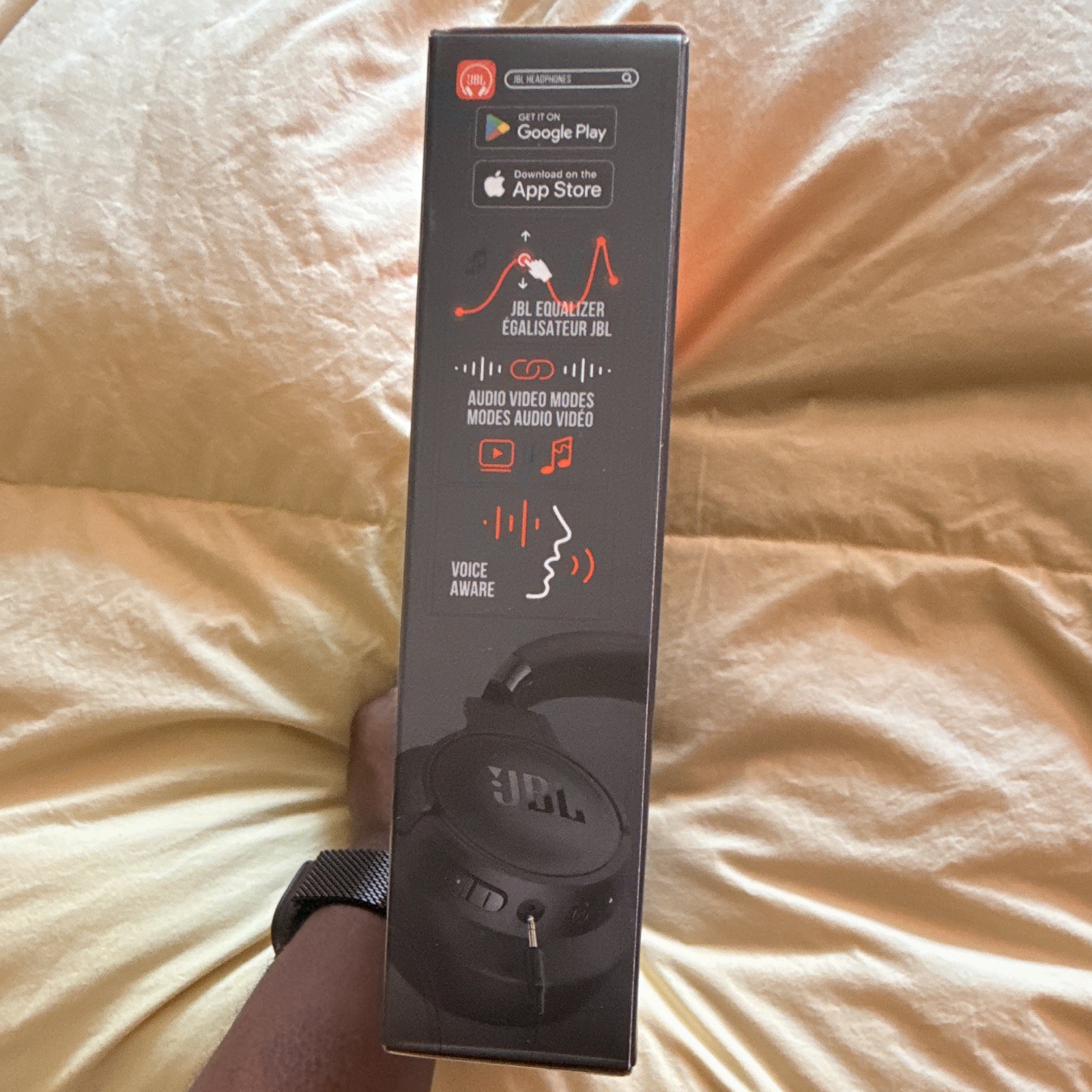 JBL Tune 720BT Bluetooth Over-Ear Headphones Black Foldable Hands-Free 40mm