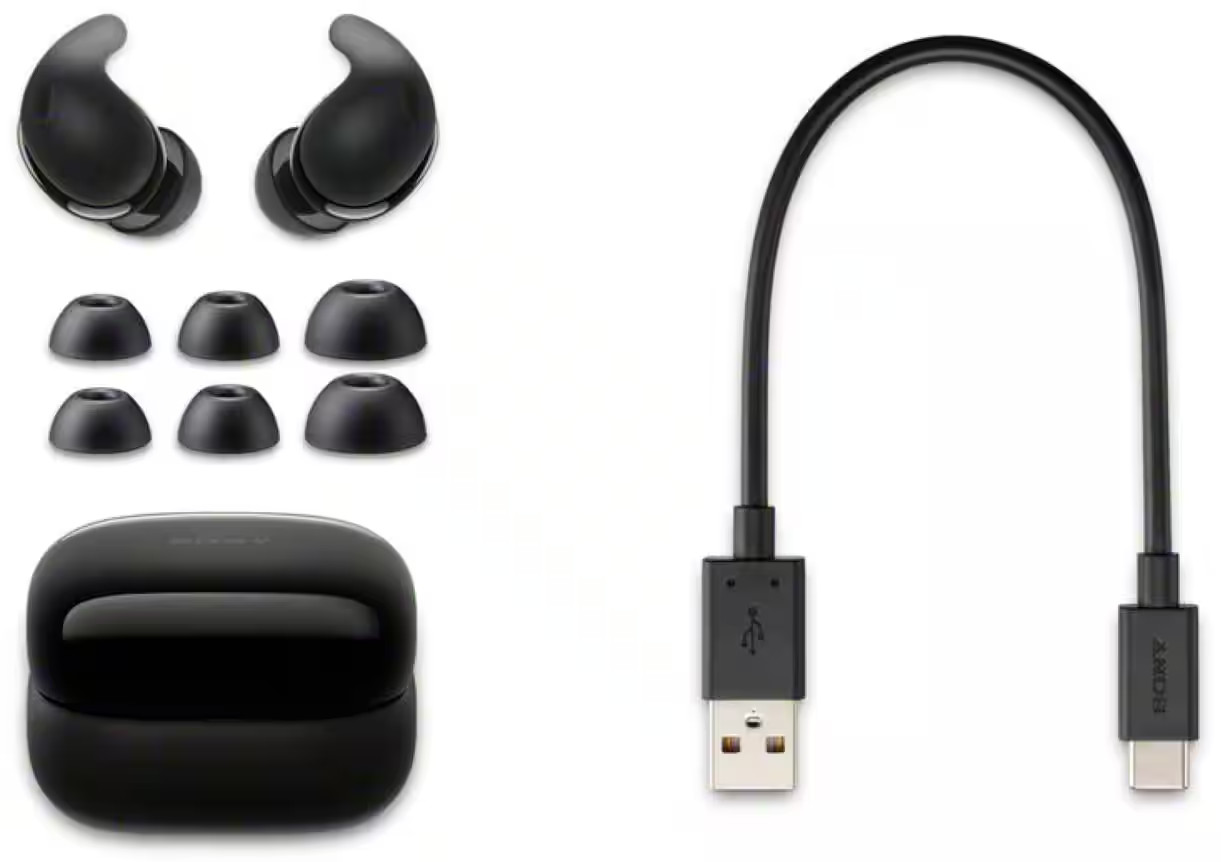 Sony – LinkBuds Fit True Wireless Noise Canceling Earbuds – Black