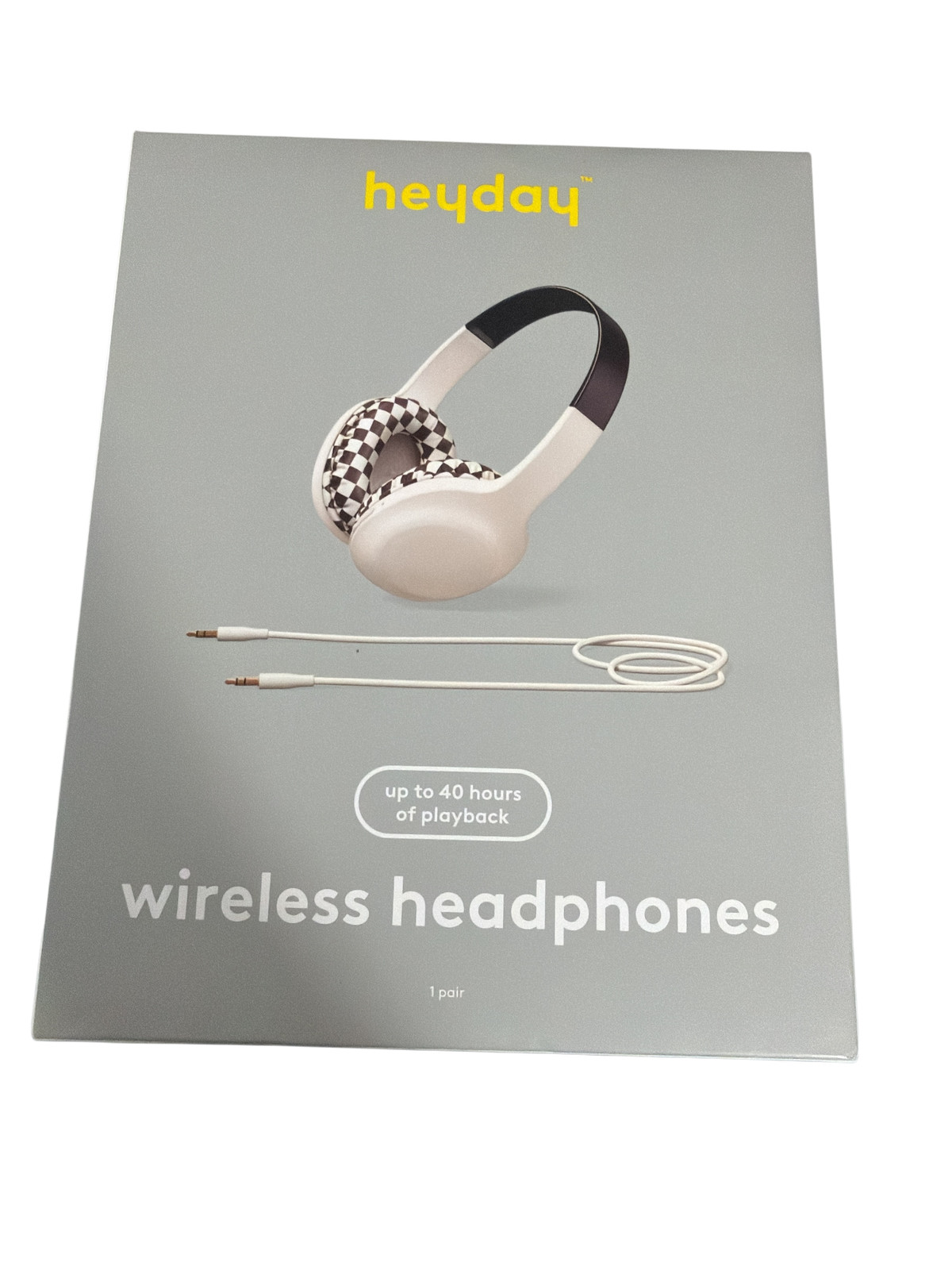 heyday™ – Wireless Built-In-Microphone Headphones – Brown Checkered