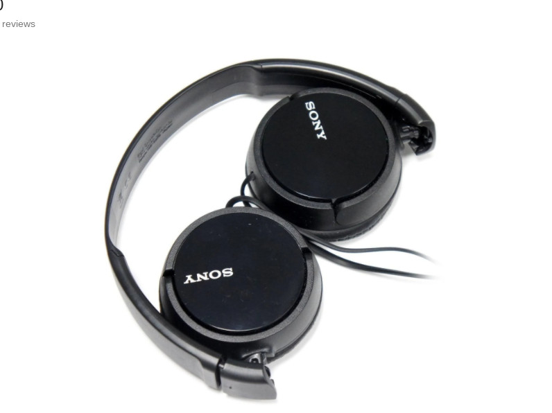 NEW Sony Folding MDRZX110/BLK ZX Series Black Stereo Headphones 30mm driver unit