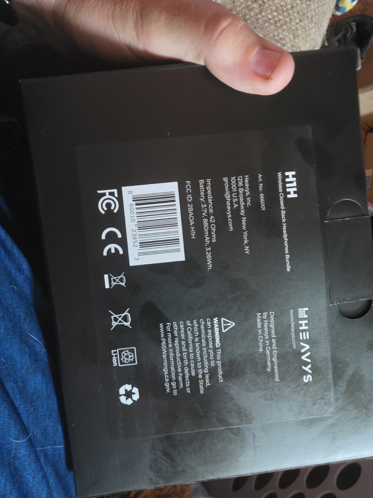 heavys h1h Wireless Closed Back Headphones BUNDLE. BRAND NEW