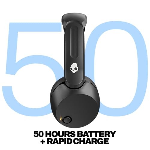 Icon 180 Wireless On-Ear Bluetooth Headphones, Up to 50 Hours True Black