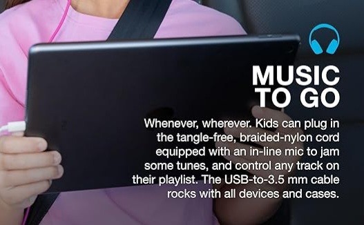 JBuddies Studio Kids Headphones – Safe, Foldable & Wired (No Charging Needed!)