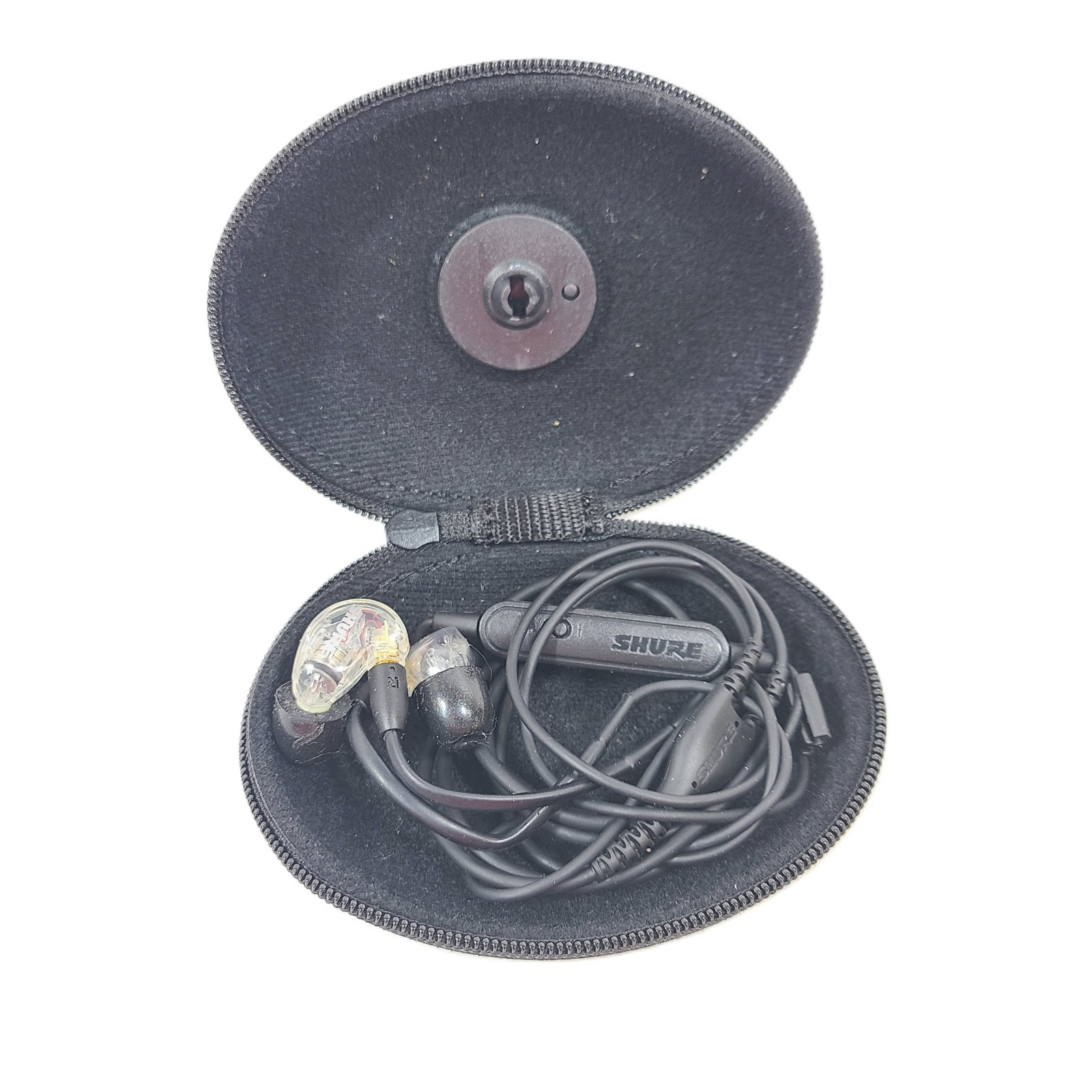Shure SE215 LiveSound Sound-Isolating Monitor Black Earbuds – Clear BC