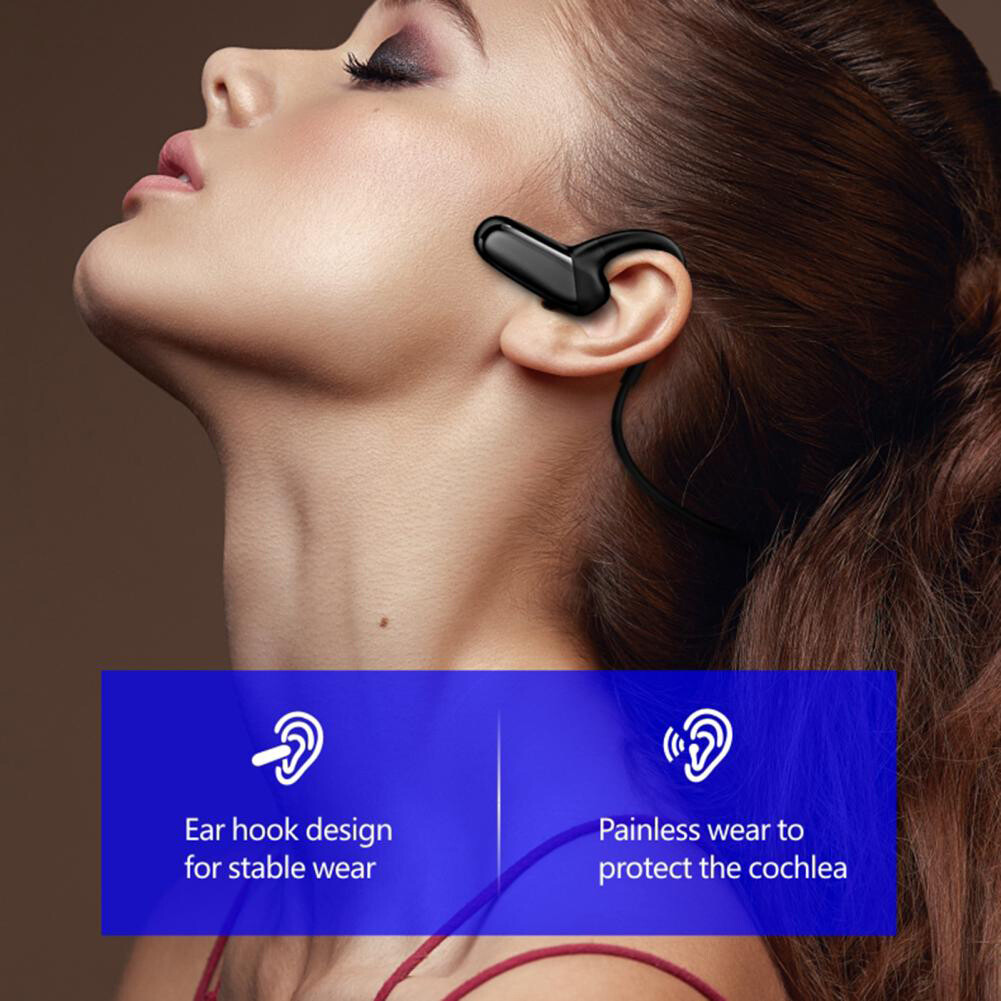Sport Bluetooth Headphones Stereo Earbuds Neckband Earpieces for iOS Android