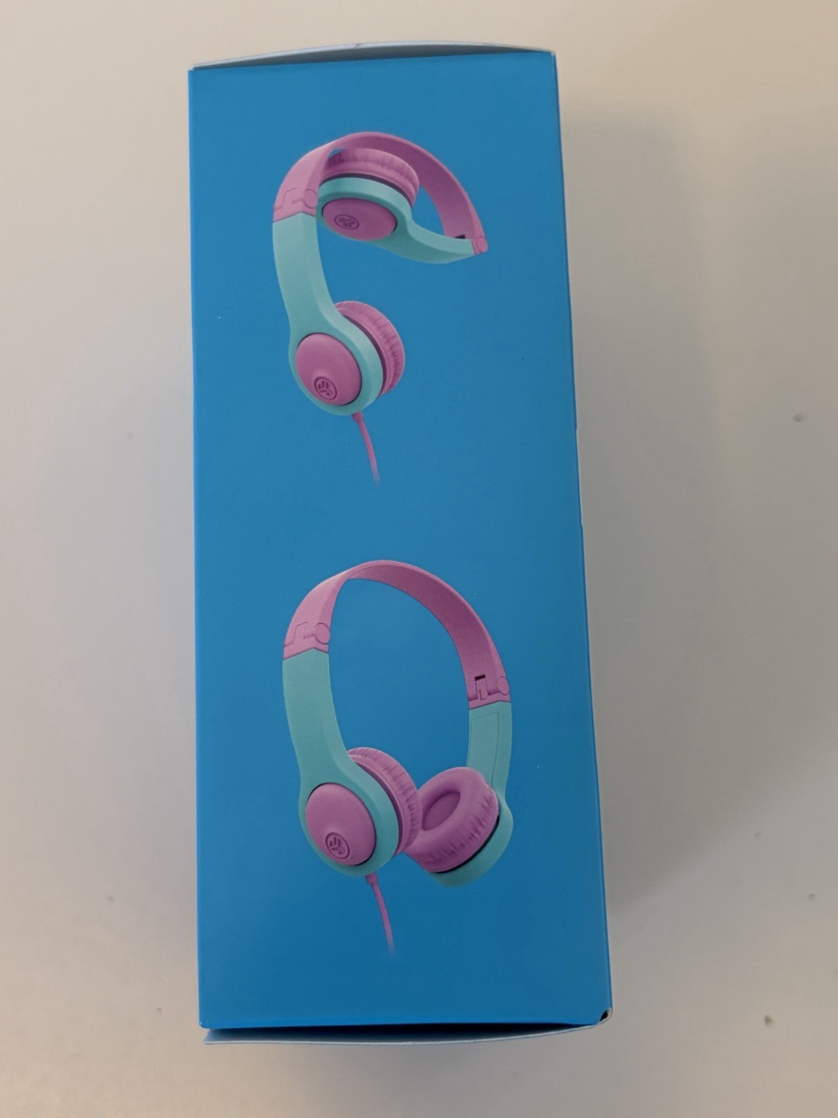 JBuddies Folding Gen 2 Kids Headphones Wired (Purple/Teal) – New