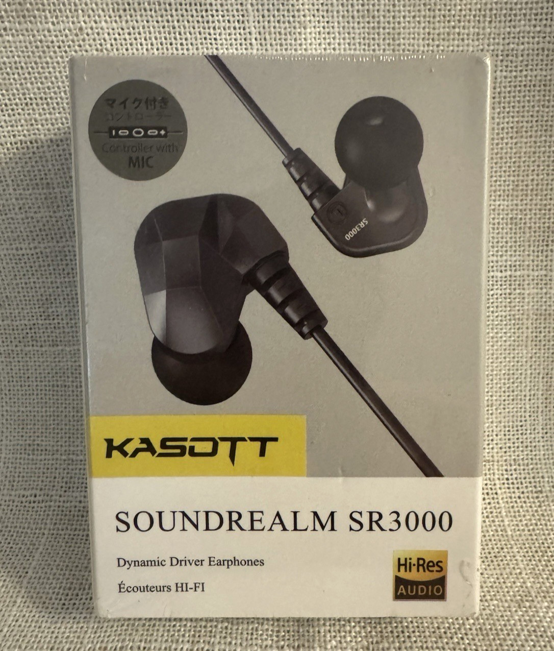 KASOTT Soundrealm SR3000 Dynamic Driver Wired Earphones for Gaming Black Sealed