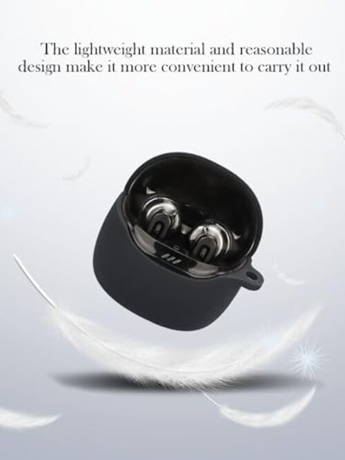 Case for JBL Tune Flex 2-True Wireless Noise Cancelling Earbuds,Soft Black