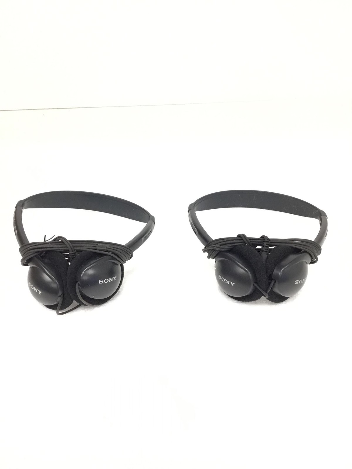 Lot Of 2 Sony Walkman Headphones Vintage MDR-101, Retro Walkman Earphones WORKS