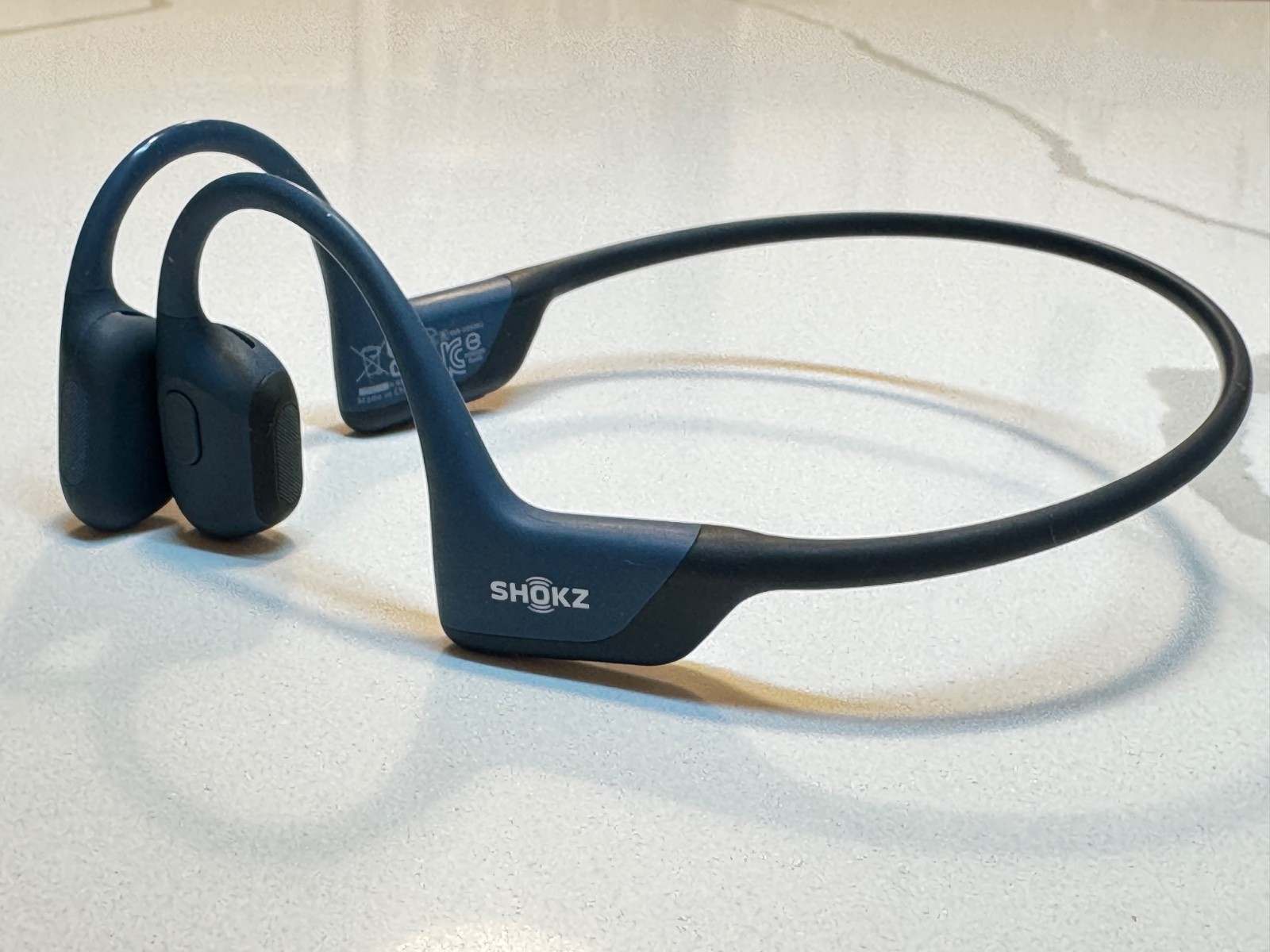 Shokz -OpenRun Pro Premium Bone Conduction Open-Ear Sport Headphones -Steel Blue