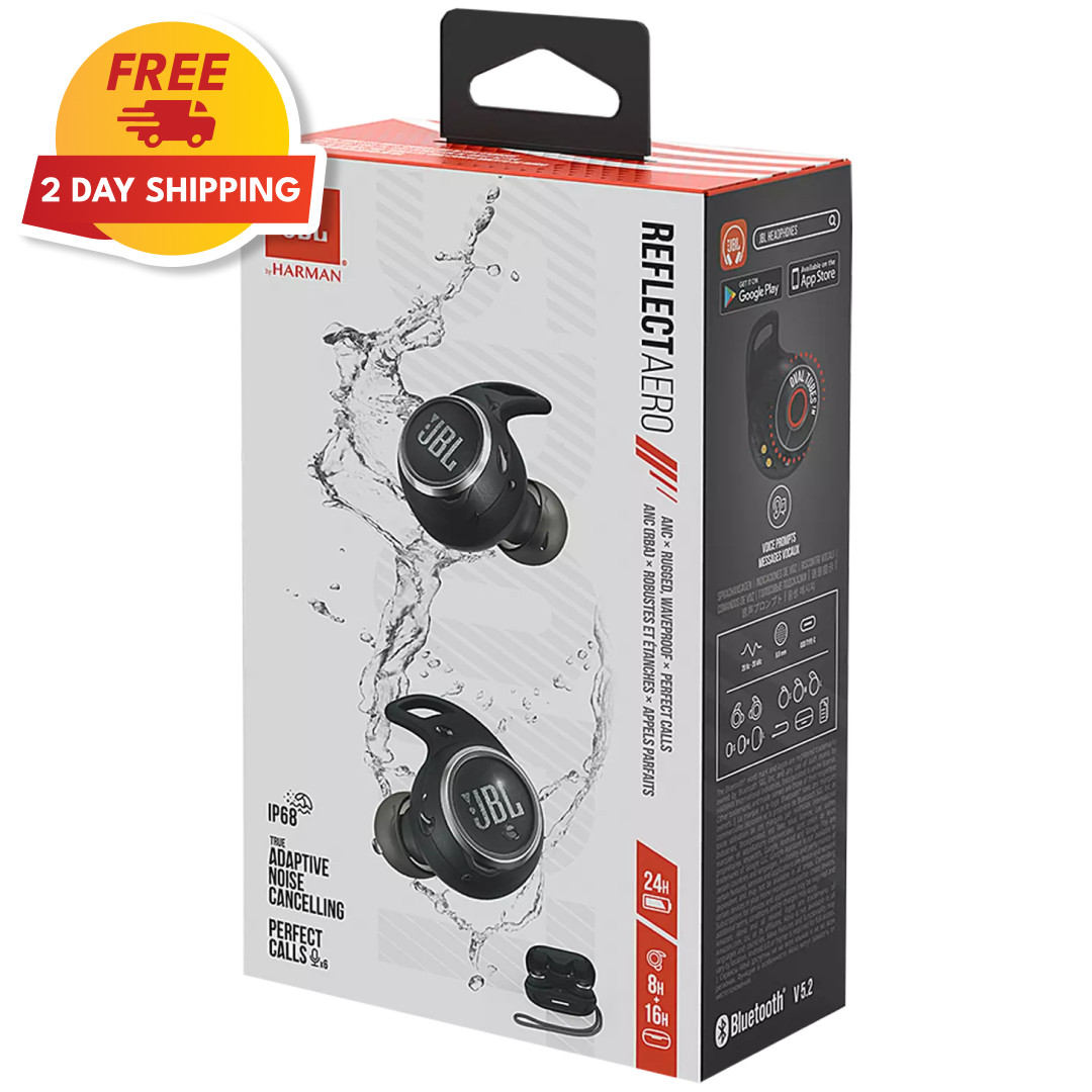 JBL Reflect Aero True Wireless Bluetooth Noise Cancelling Active Earbuds – NEW