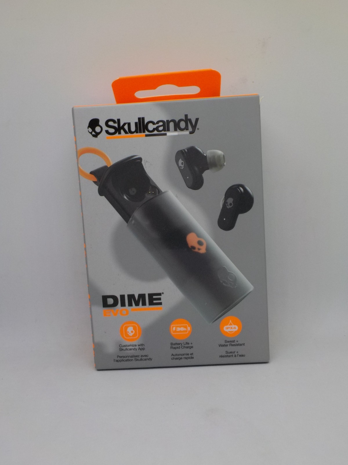 New Skullcandy Dime Evo Wireless Earbuds with Clip-Anywhere Case – True Black