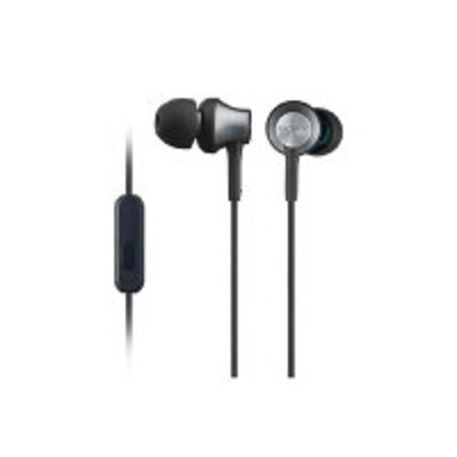 Sony MDR-EX650AP In-Ear Headphones Brass Housing w/ Mic Remote Smartphone Silver