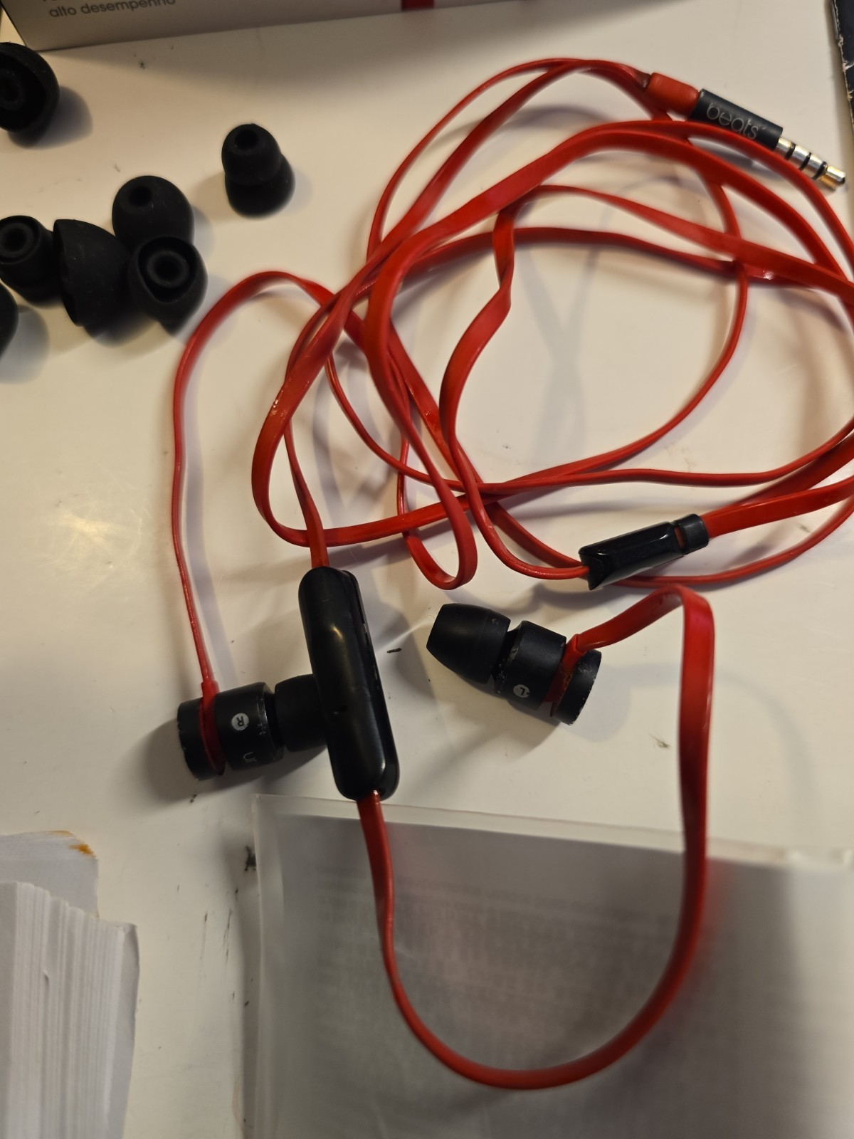 Beats by Dr. Dre urBeats Wired Earbud Headphones – Red/Black Untested
