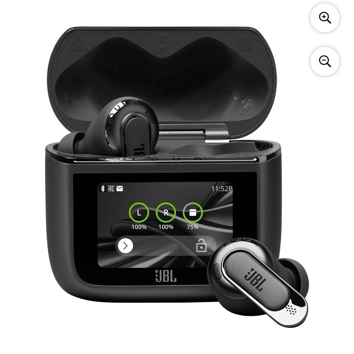 JBL/Harman Tour Pro3 BASS High Res Wireless buds, Noise Cancel, 44 hr batt/BLACK