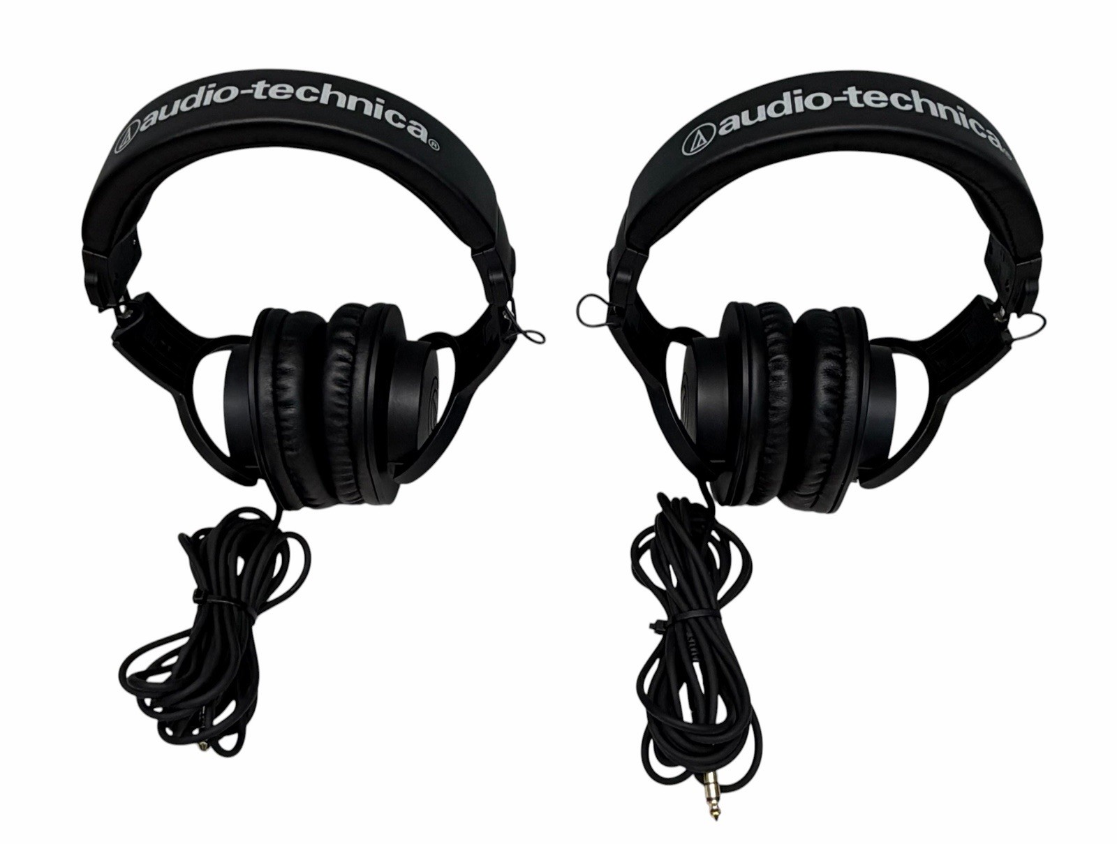 2 Audio-Technica ATH-M20X Professional Studio Monitor Headphones GREAT CONDITION