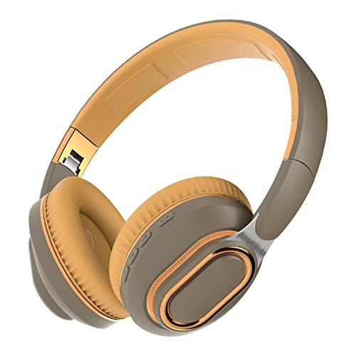 H7 Bluetooth Wireless Over Ear Headphones – 1.5m Audio – Brown-Green