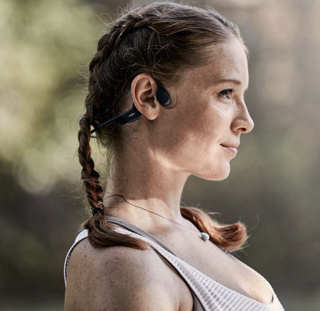 Shokz OpenRun Open-Ear Bluetooth Headphones Black Water Resistant