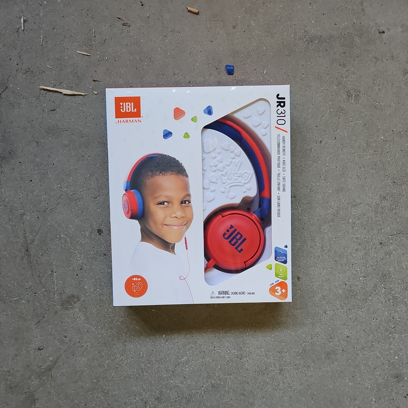 JBL JR 310 Youth On Ear Wired Headphones Kids Red Harman Kid Safe Volume