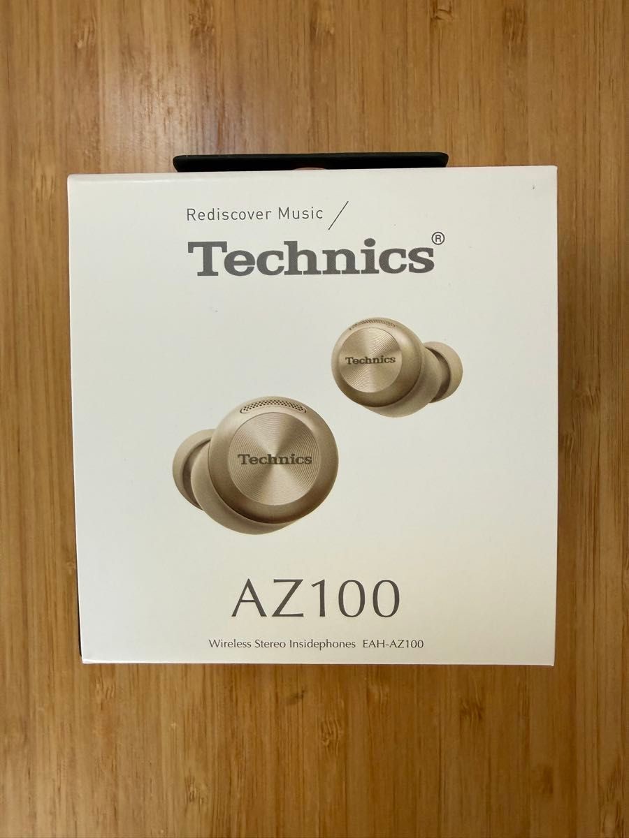 Technics EAH-AZ100-N Earphones Champagne Gold Magnetic Fluid Driver From Japan