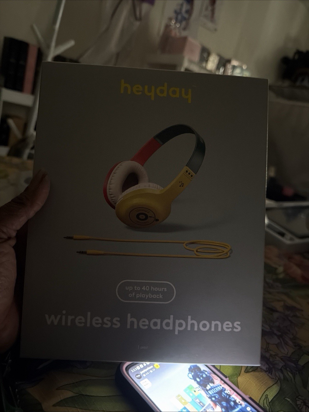heyday Wireless Headphones Bluetooth 5.4 Multicolor Up to 40 Hours Playback AUX