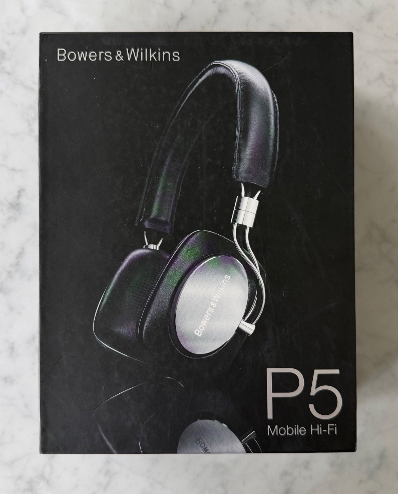Bowers & Wilkins P5 Mobile Hi-Fi Headphones – w/case & cable, Black, MINT COND.