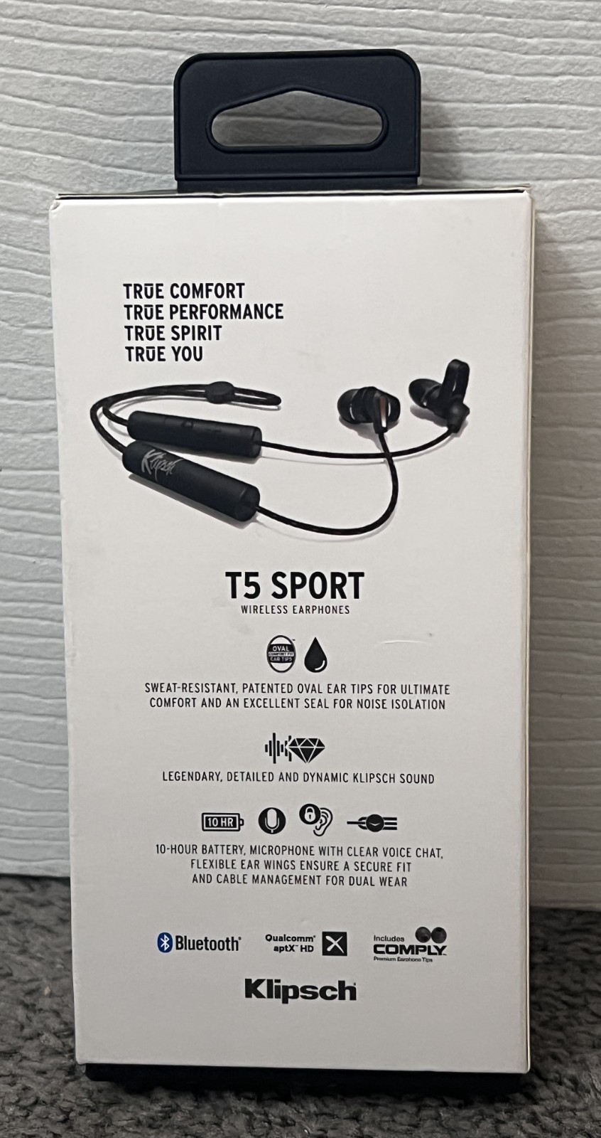 Klipsch T5 Sport Bluetooth Wireless Earphones Black