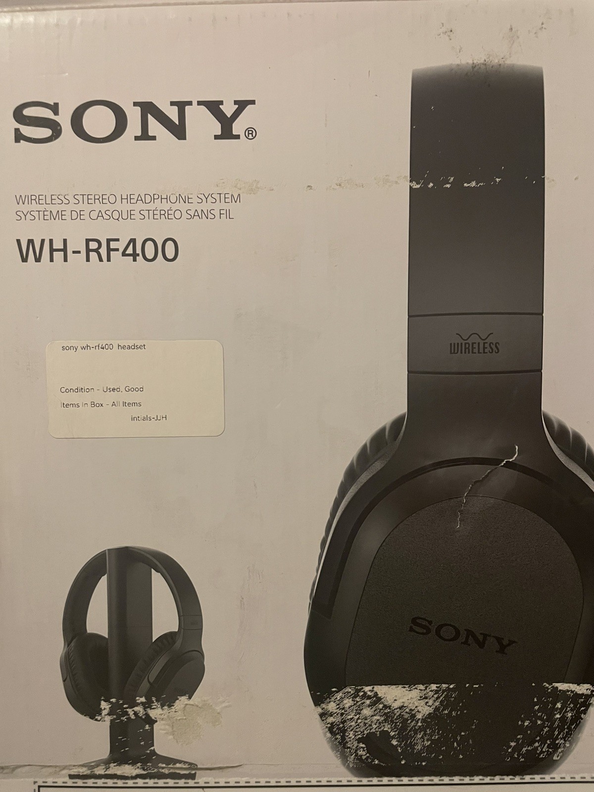 Sony RF400 Wireless Home Theater Headphones – Black