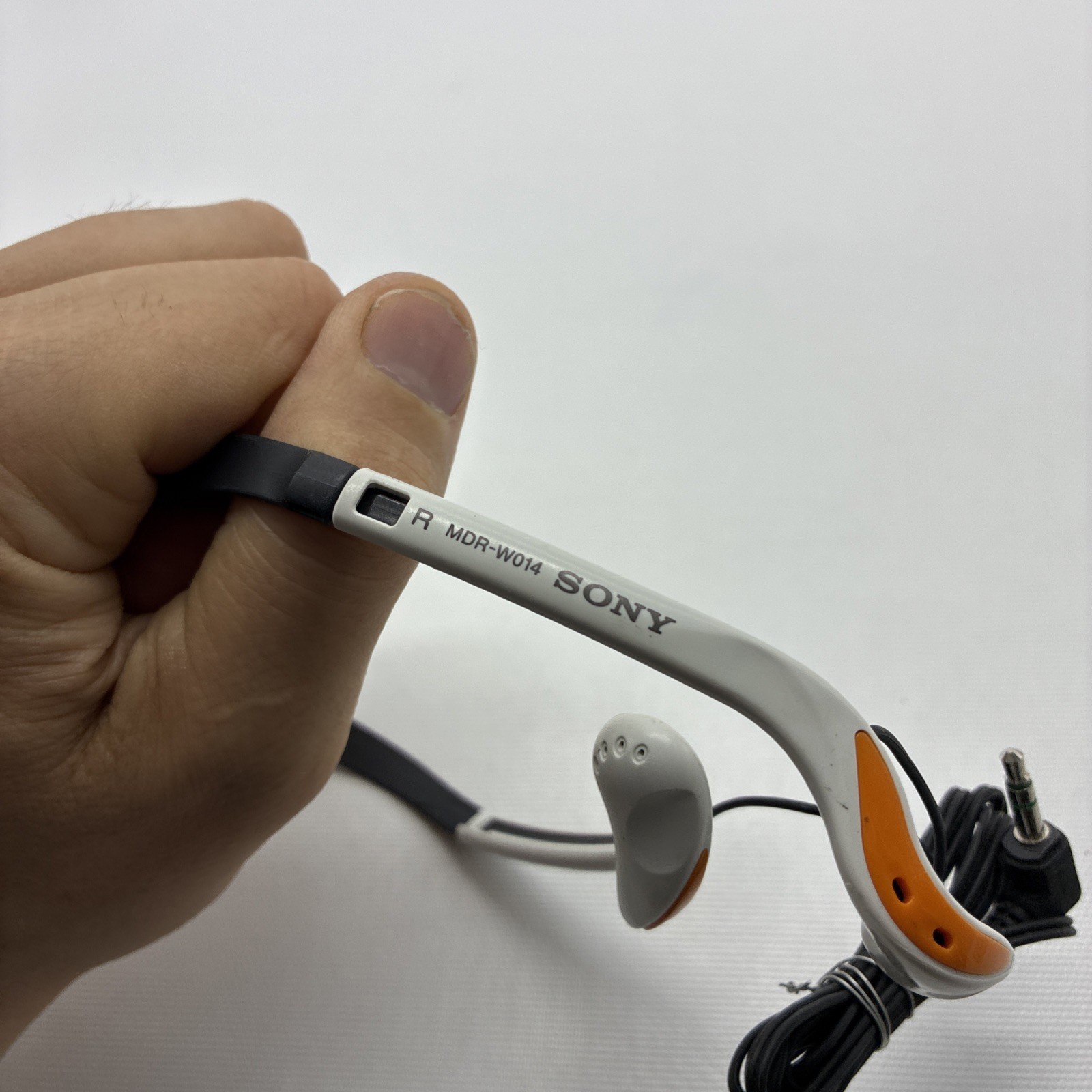 Sony MDR-W014 In-Ear Wired Sports Walkman Headphones Orange & White