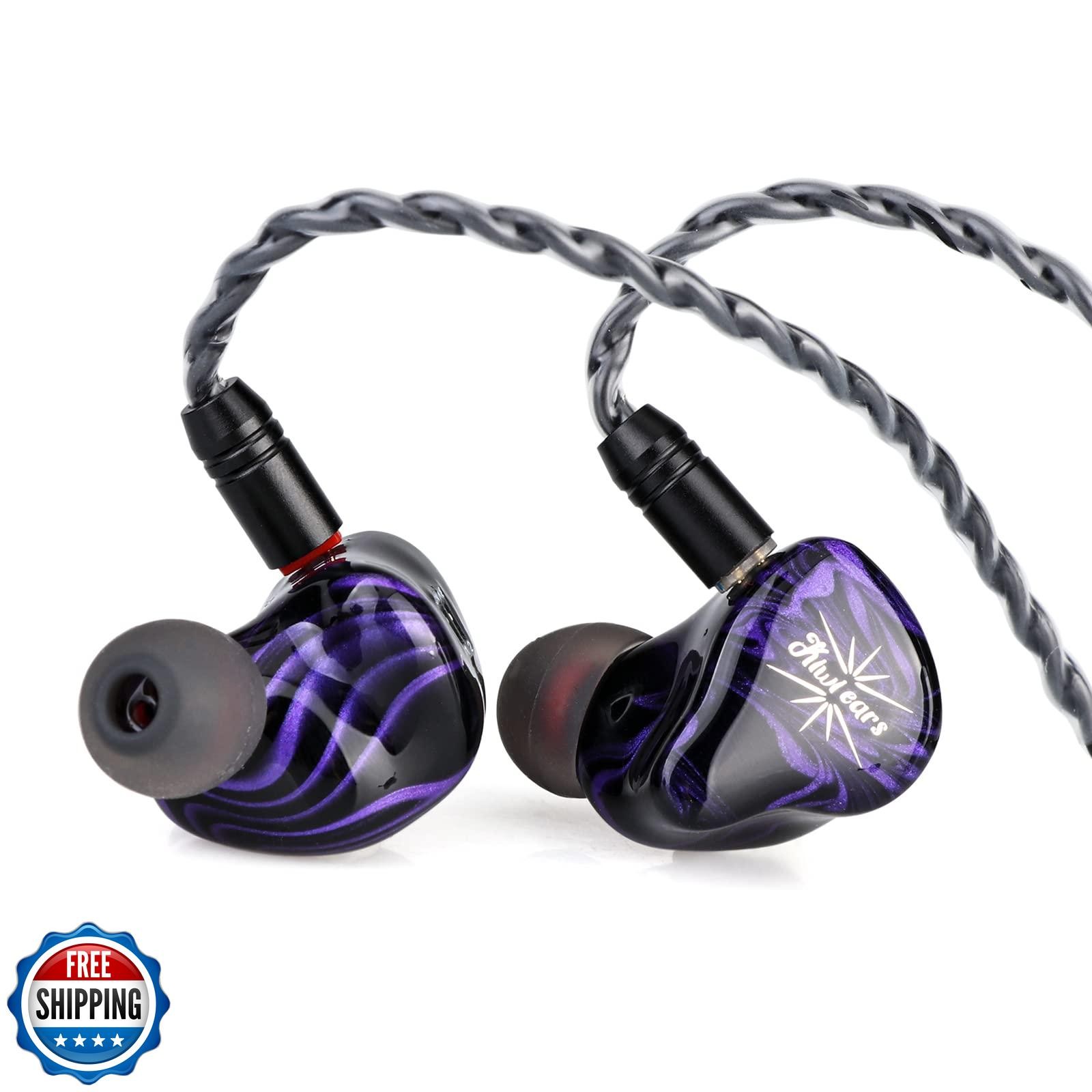Linsoul Kiwi Ears Quartet 2DD+2BA Hybrid In-Ear Monitor, HiFi Earphones with