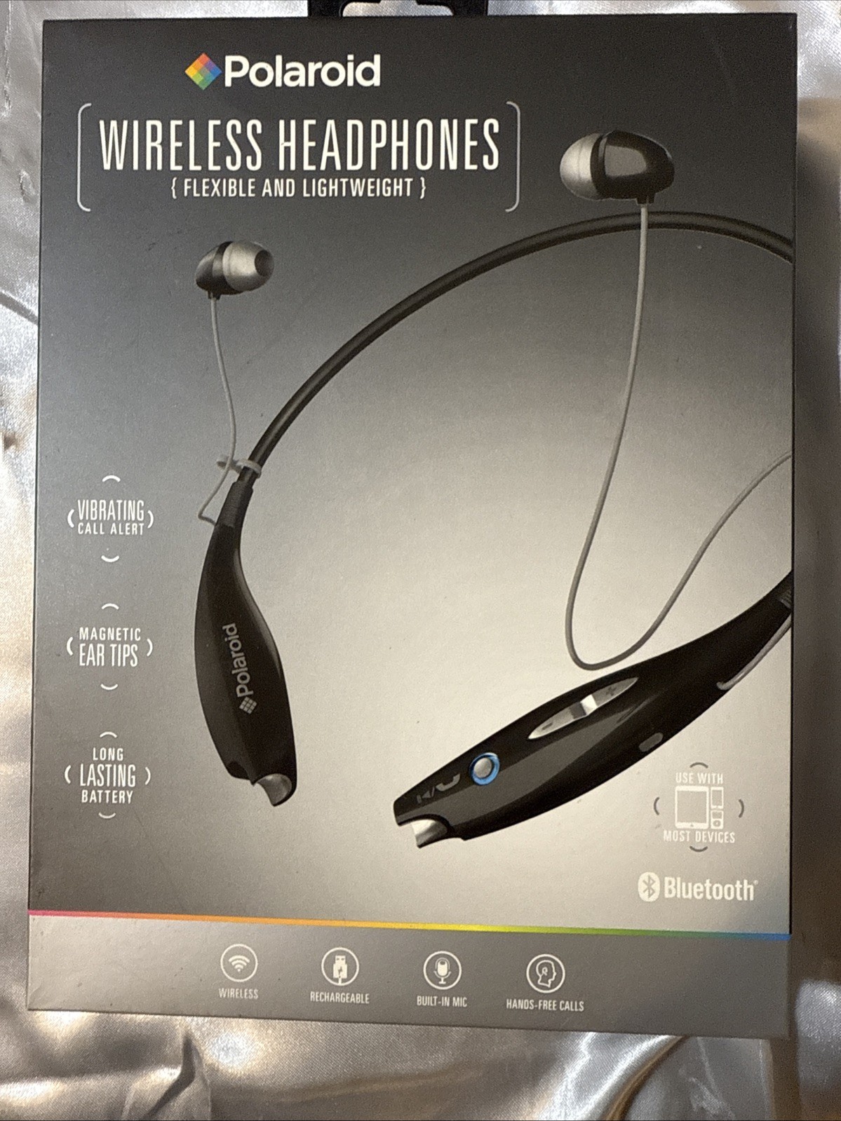 Polaroid Wireless Bluetooth Hands-Free Call Rechargeable Headphones