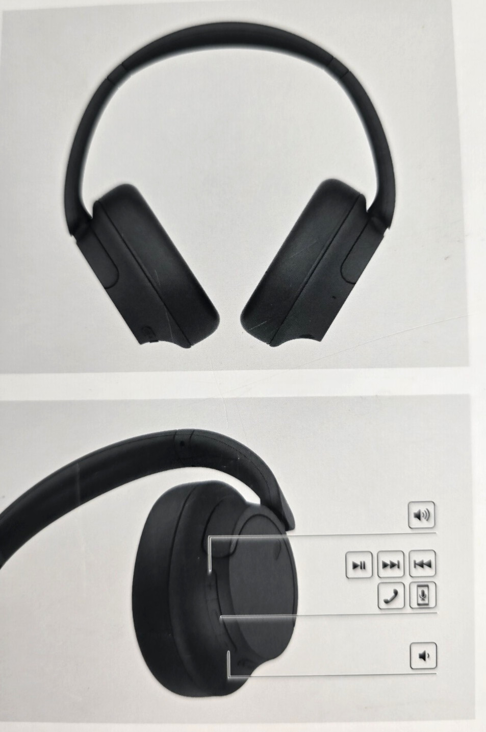 Sony WH-CH720N Wireless Noise Canceling Bluetooth Headphones Black Complete