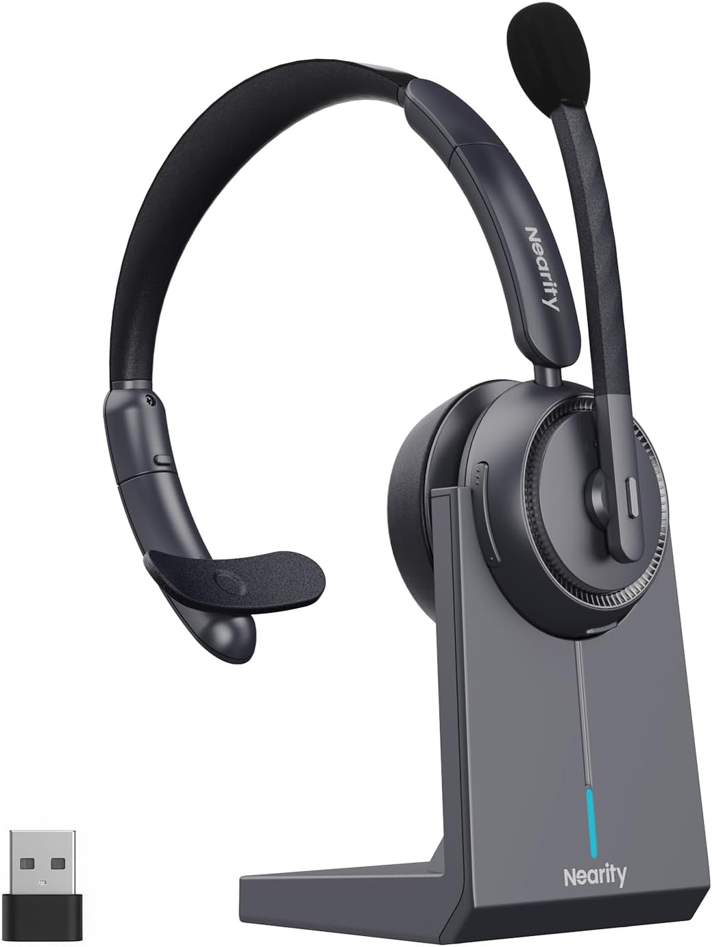 EP310 Bluetooth Headset with Mic, Noise Canceling, Mute Button, USB Dongle