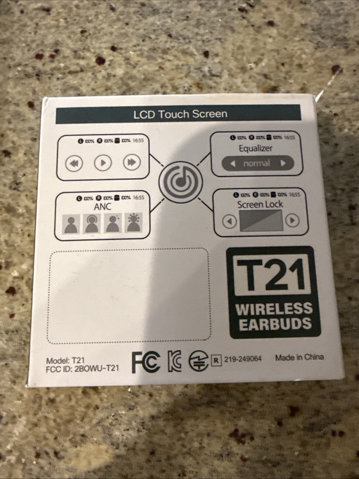 Veatool T21 Wireless Earbuds Active Noise Canceling Deep Bass HD Call