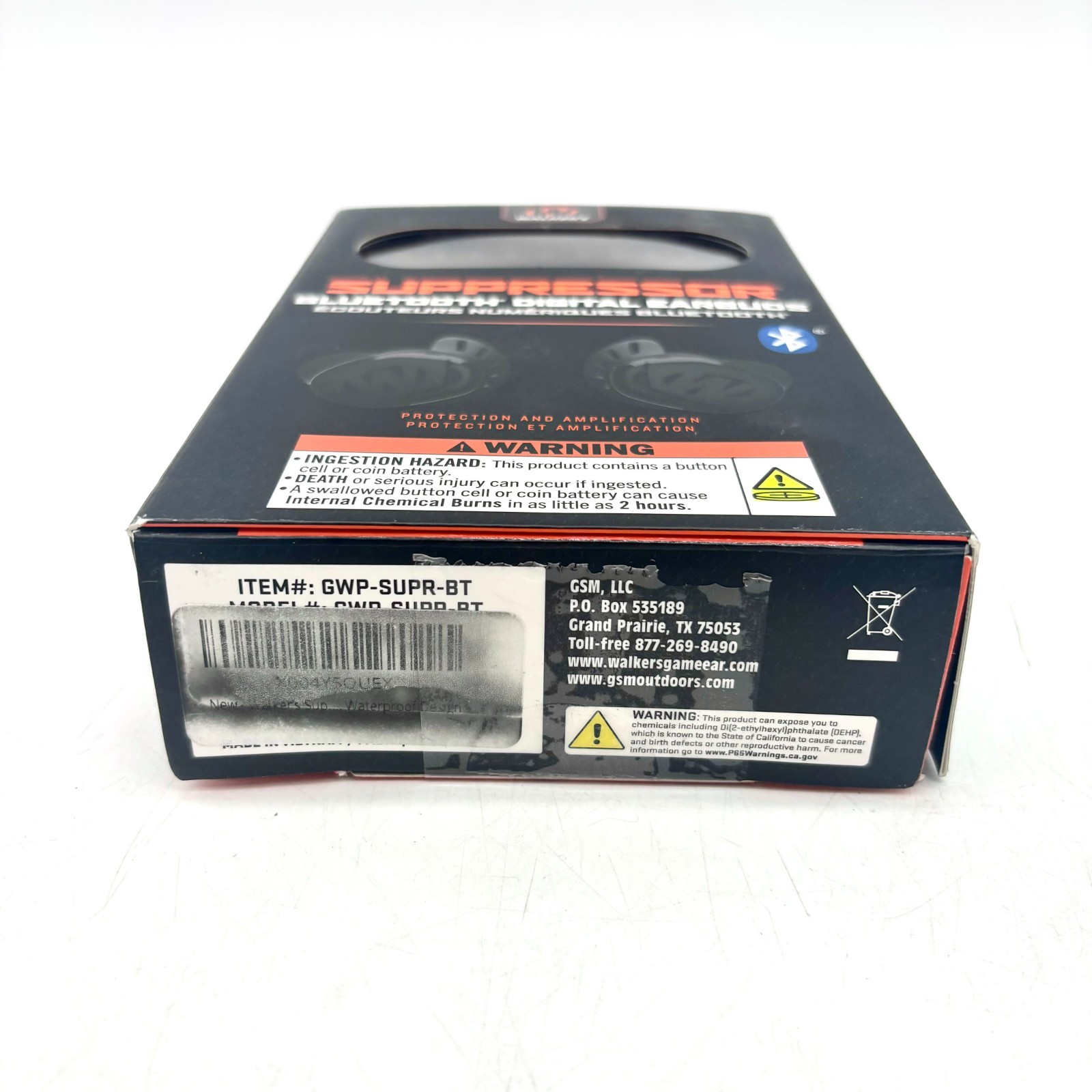 Walkers Wireless Bluetooth Rechargeable Digital Earbuds GWP-SUPR-BT
