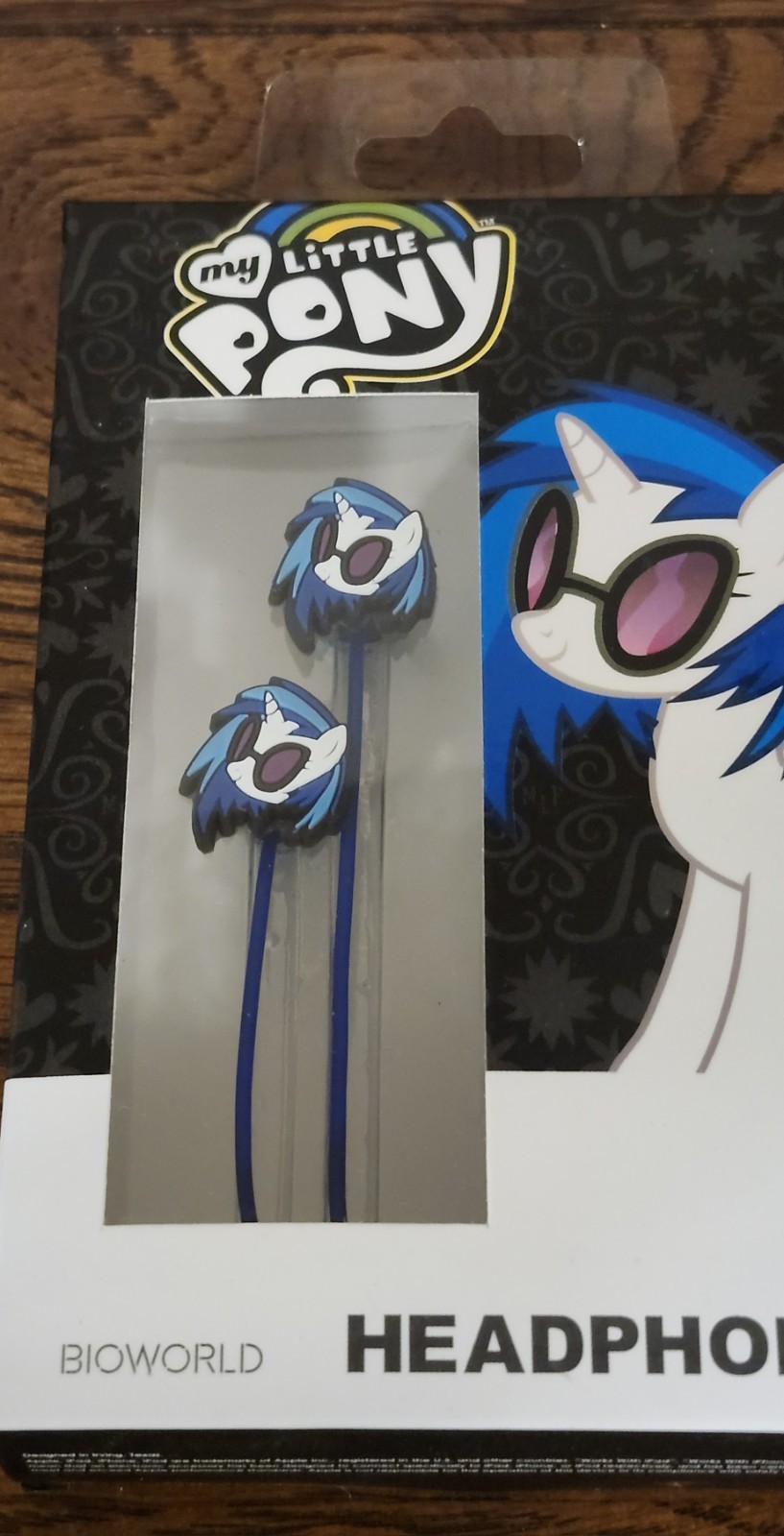 Rare New Bioworld My Little Pony DJ Pon-3 Vinyl Scratch Headphones Earbuds 2013