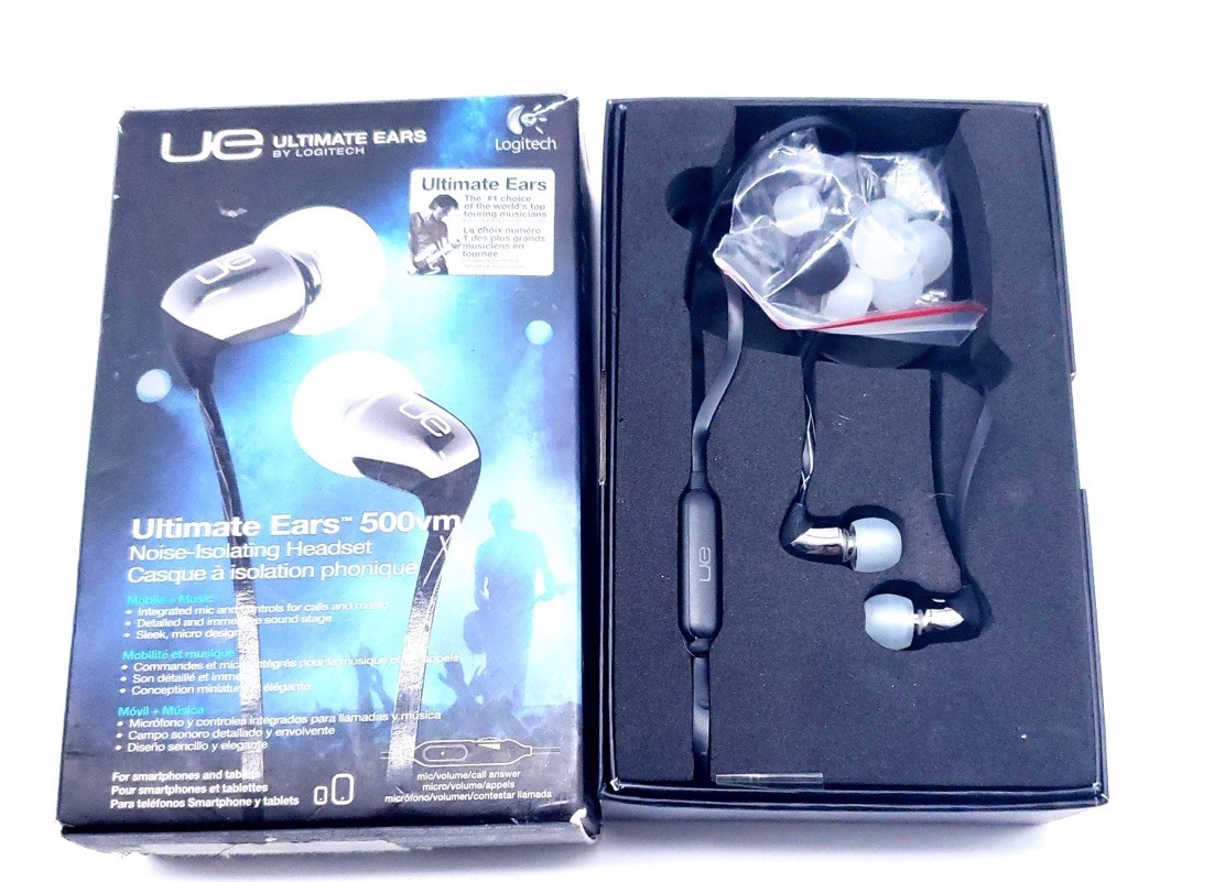 NEW LOGITECH UE ULTIMATE EARS 350 NOISE ISOLATING EARPHONES 3.5mm FAST SHIP