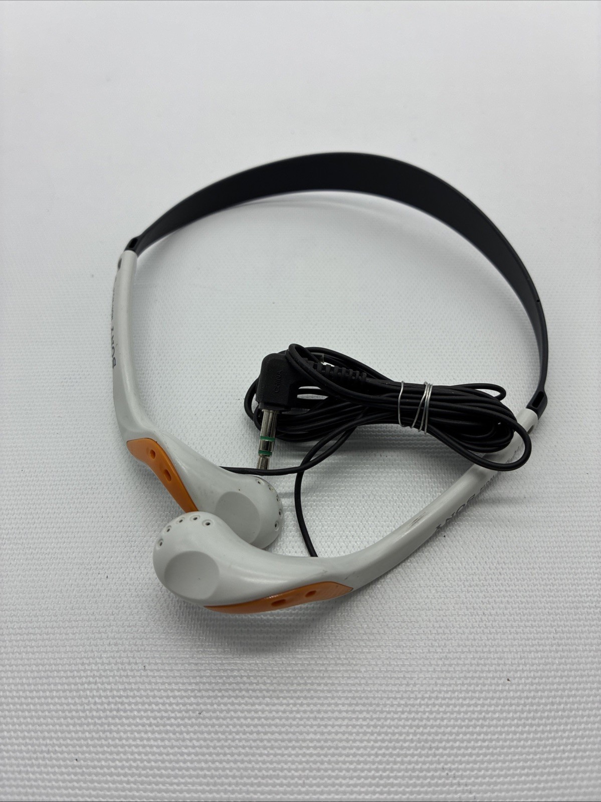 Sony MDR-W014 In-Ear Wired Sports Walkman Headphones Orange & White