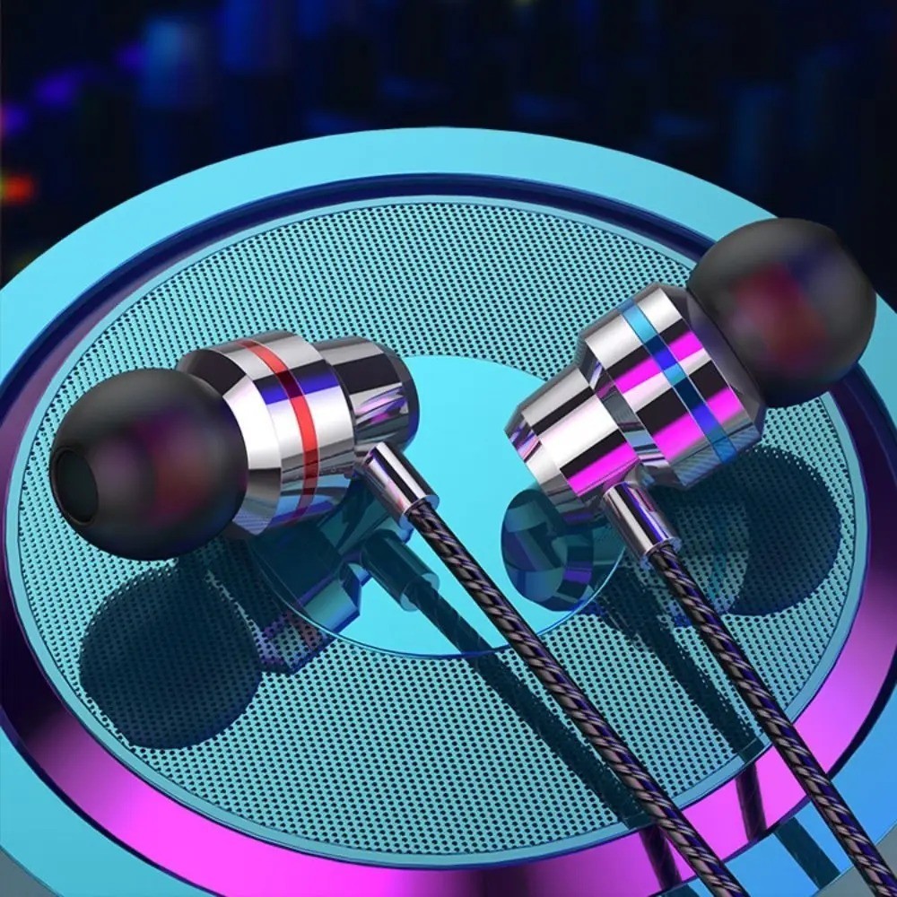 Headphones 3.5mm Wired HiFi Stereo Earbuds With Mic Super Bass