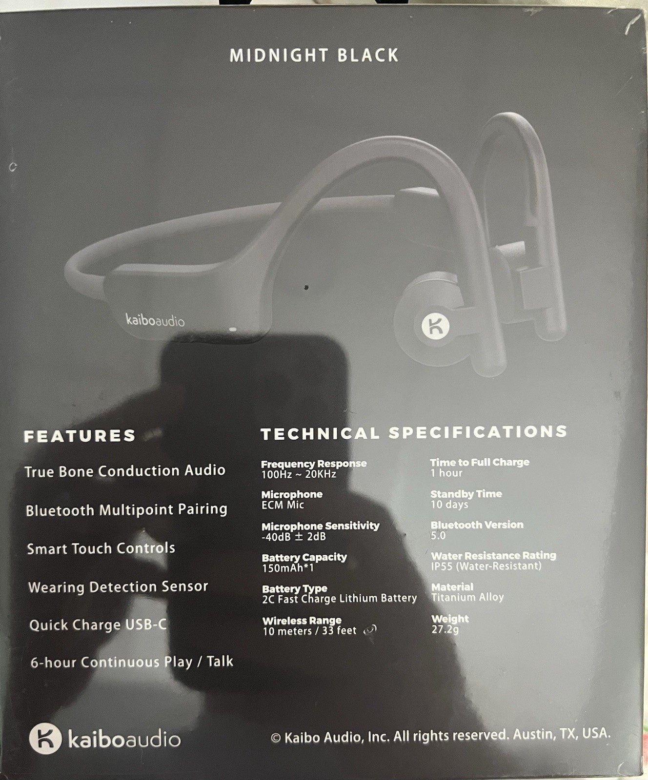 Kaibo Verse Plus – Bone Conduction Headphones – Multipoint Pairing