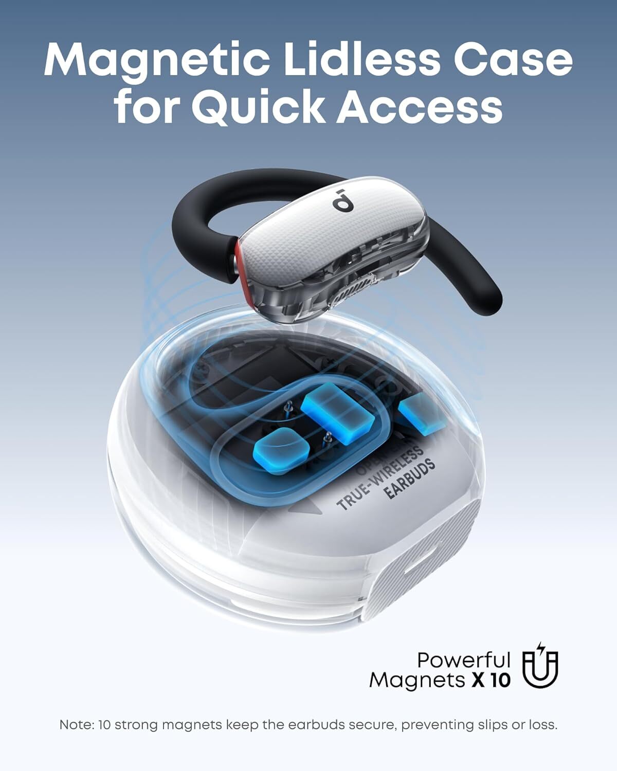 Soundcore V40i Open-Ear Headphone Al-Enhanced Clear Calls Sport Headset 21H Play