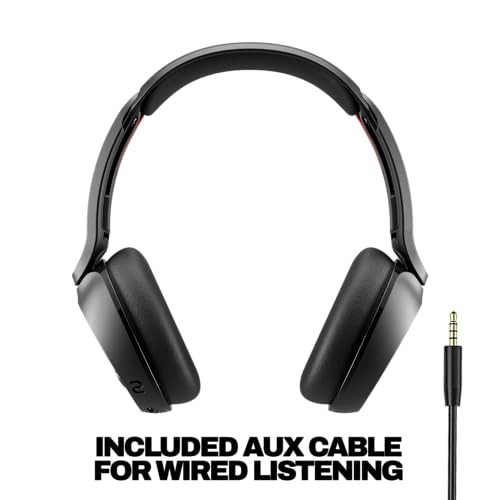 Icon 180 Wireless On-Ear Bluetooth Headphones, Up to 50 Hours True Black