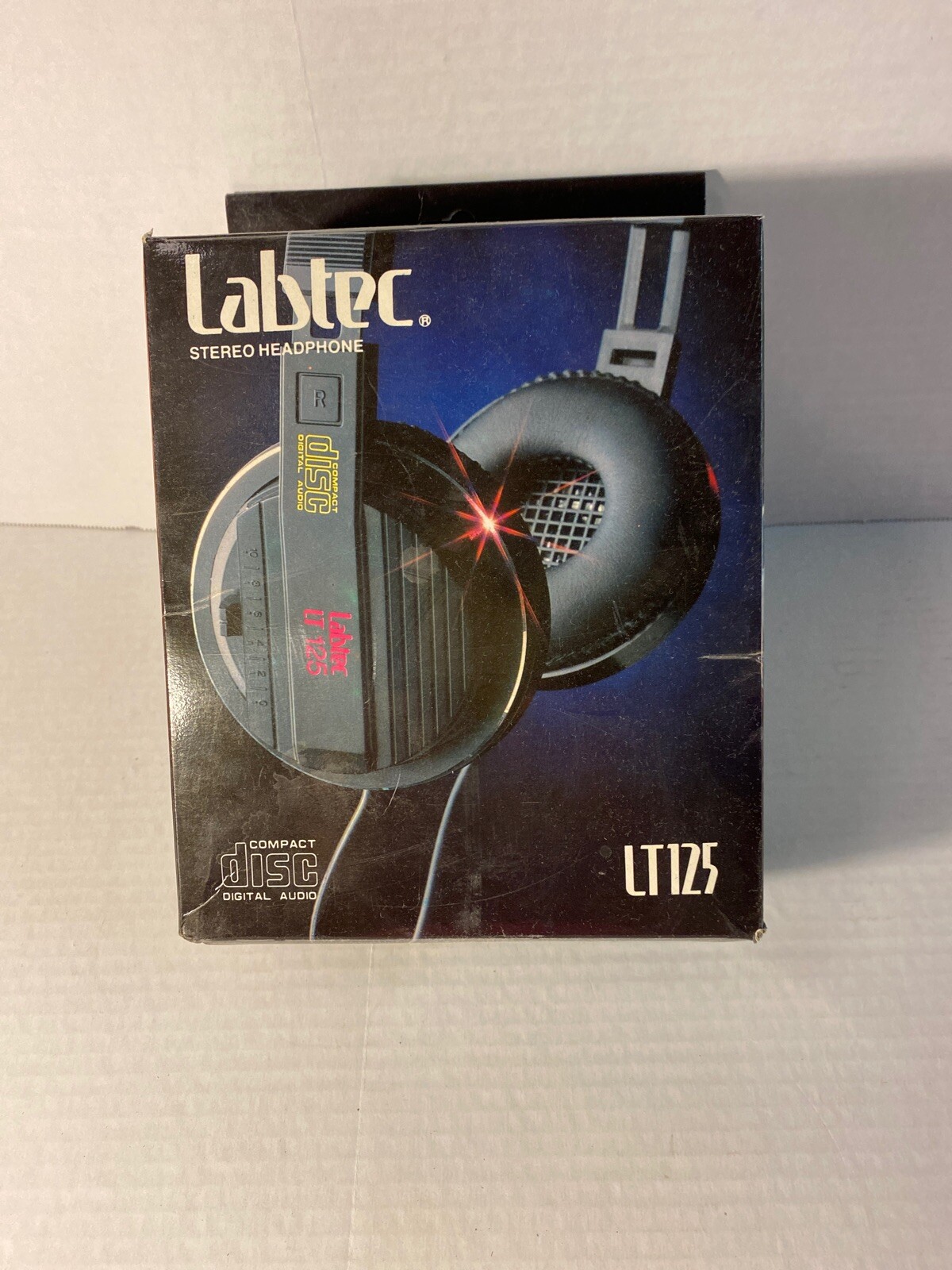 Labtec LT125 Headphones Over Ear Vintage Tested Compact Disc Digital Audio
