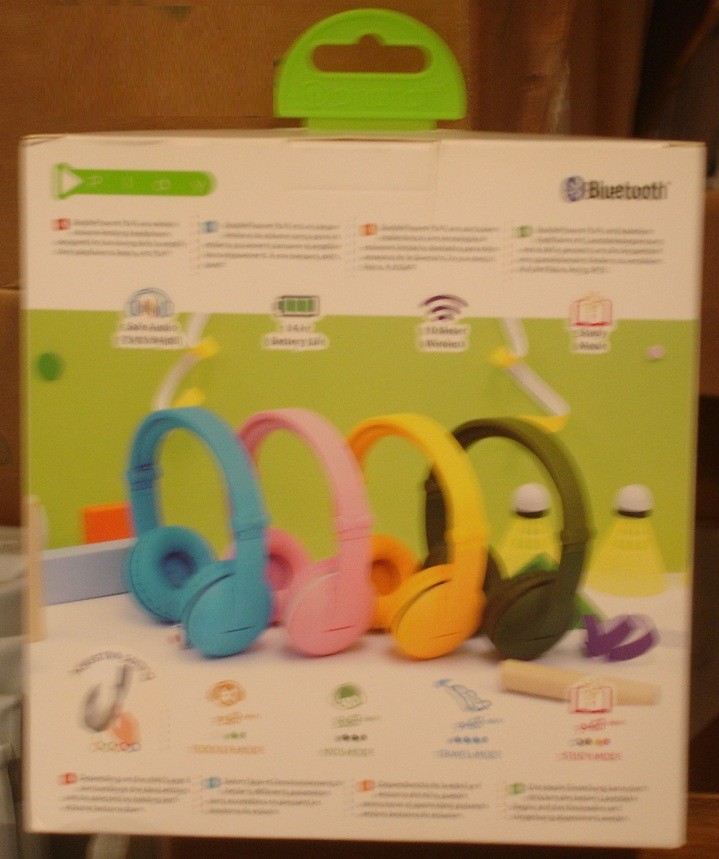 BUDDYPHONES KIDS WIRELESS HEADPHONES BRAND NEW IN BOX SAFE AUDIO GLACIER BLUE