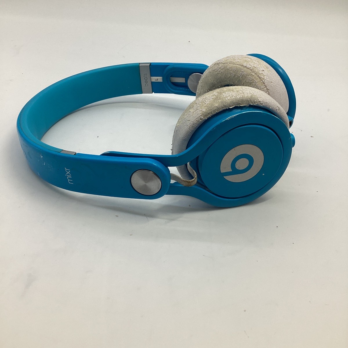 Beats Mixr Mixer Headphones Blue Without Audio Cable (Untested) AS-I (GO1039247)
