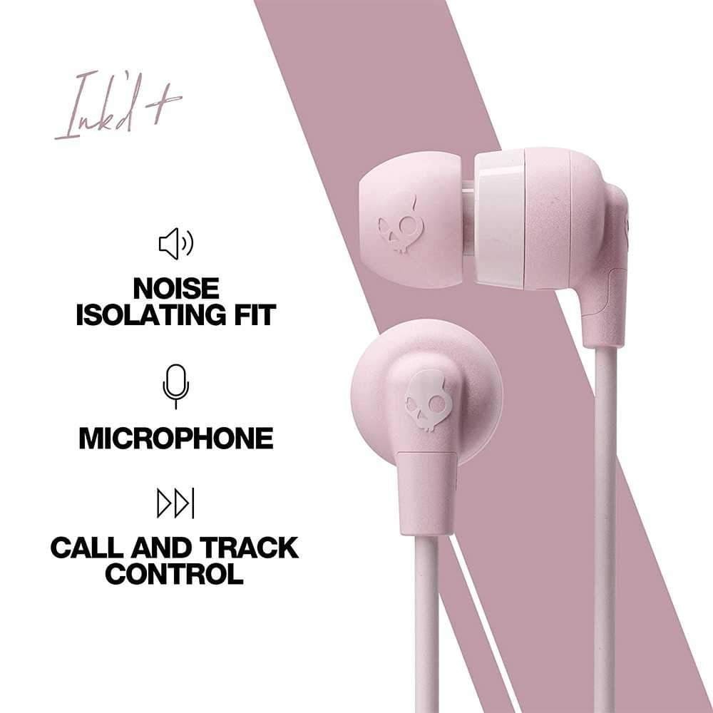 Skullcandy Ink’d In-Ear Wired Earbuds – Pink
