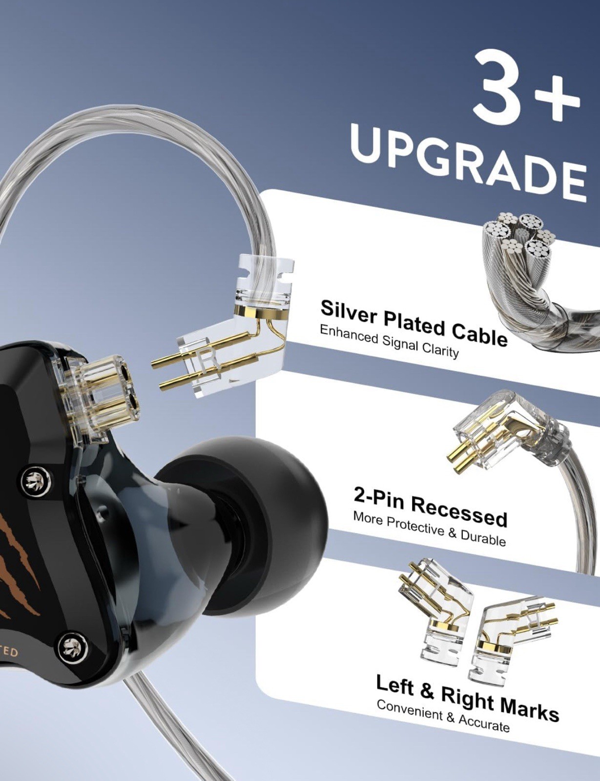 in Ear Monitors HiFi Wired Earbuds with Noise Isolating Type-C with Mic